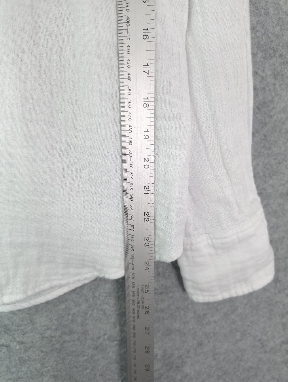 J. Crew Garçon Classic Fit Button-Up Shirt In White Cotton-Linen Blend Gauze - Picture 10 of 10
